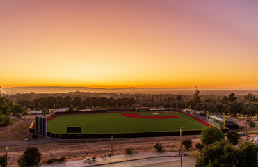 Fototapeta premium Ohlone Campus at sunset