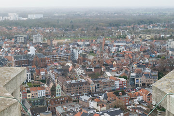 Obraz premium View of the Mechelen cityscape in Flanders, Belgium