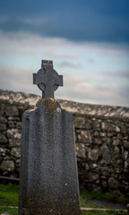 grave marker in rock of cashel