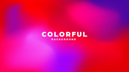 Colorful modern abstract background with neon gradient. Dynamic color flow poster, banner. Vector illustration.