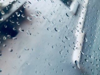 water droplets after rain