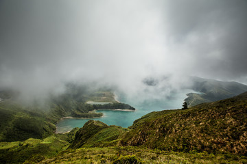Fototapeta premium Lagoa do Fogo, Sao Miguel, Azores