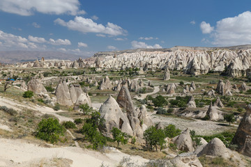 Rock Formations in Swords Valley, Cappadocia, Nevsehir, Turkey