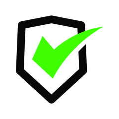 Safety icon vector , shield icon design