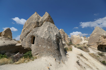 Rock Formations in Swords Valley, Cappadocia, Nevsehir, Turkey