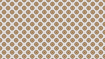 Brown White Geometric Pattern Design