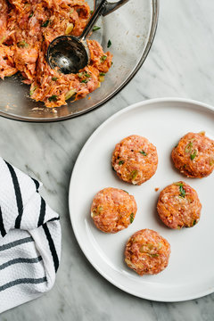 Raw Pork Meatballs