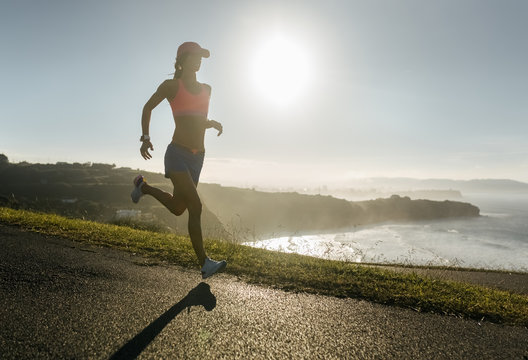 Fitness woman training outdoors