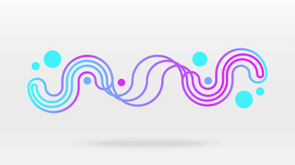 Motion floating sound wave equalizer