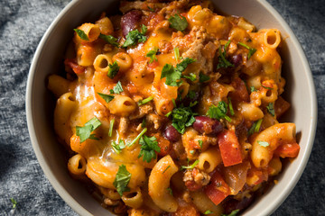Homemade Chili Mac and Cheese