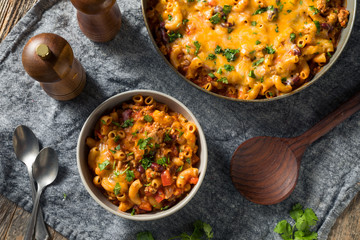 Homemade Chili Mac and Cheese