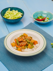 Kare Raisu.Japanese vegetarian curry