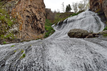 Fototapeta na wymiar The waterfall of Jermuk, Armenia