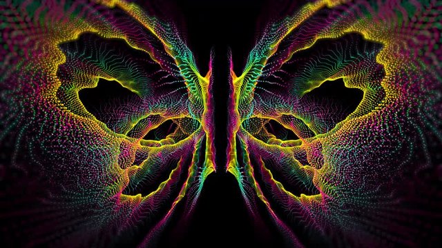 Seamless abstract colourful form like a butterfly.