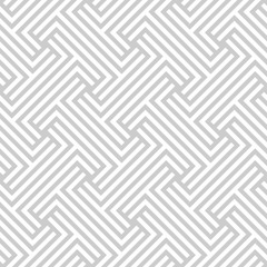 Vector geometric seamless pattern. Modern geometric background. Lattice with squares from stripes.