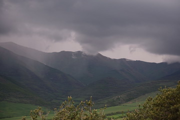 Storm clouds over the mountains, Tatev, Armenia