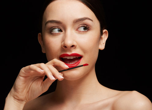 Red passion lipstick - The beauty classic elegance