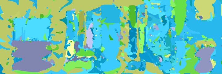 abstract modern art background with shapes and dark khaki, medium turquoise and moderate green colors