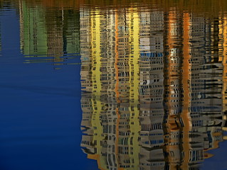  Water surface. Reflection in water. Background for design. River