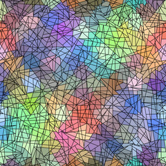 Vector mosaic art pattern. Curved mosaic image