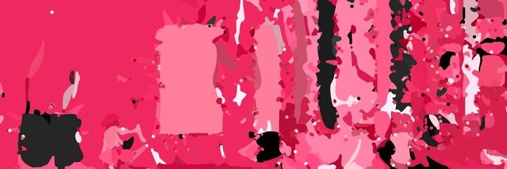 abstract modern art background with shapes and moderate pink, very dark pink and hot pink colors