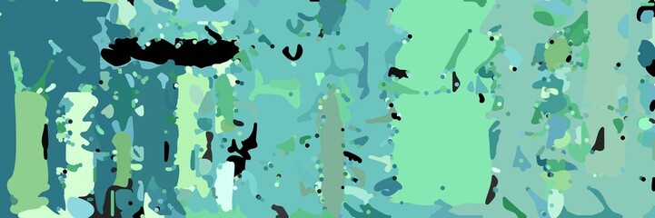 abstract modern art background with medium aqua marine, black and tea green colors