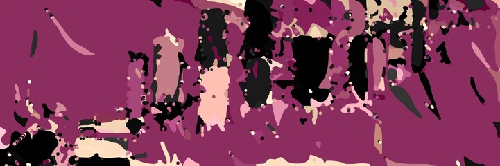 Naklejka na ściany i meble abstract modern art background with shapes and dark moderate pink, black and baby pink colors