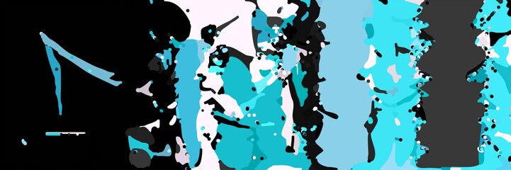 abstract modern art background with shapes and medium turquoise, white smoke and very dark pink colors