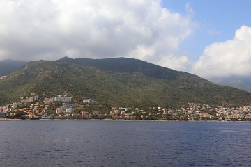 Fototapeta na wymiar Bastia Town in the coast of Corsica Island in Europe