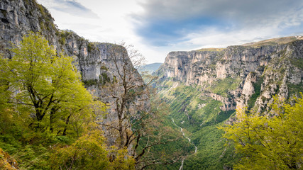 look in the Vikos Gorge in the Zagoria region in Greece