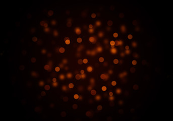 Abstract red bokeh circles , bokeh abstract Christmas and new year theme background, red defocused light