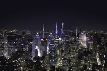 Obraz na płótnie Canvas new york city at night