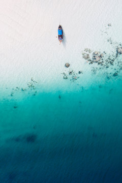 Tropical beach from the air