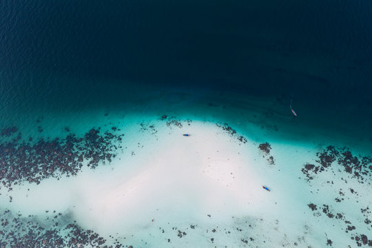 Tropical island from the air