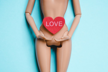 Concept about woman self love