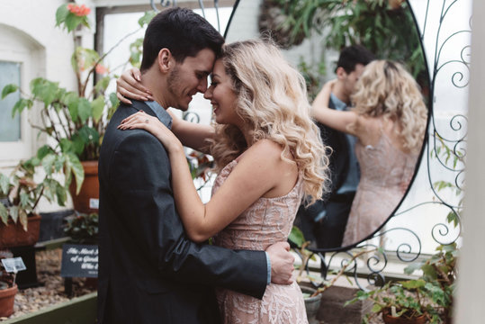 Engagement session of a beautiful young couple
