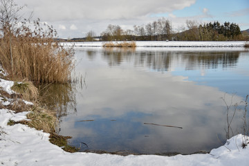 Fototapeta premium rivière eneigée