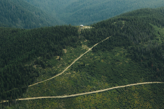 Road to the Top of a Mountain