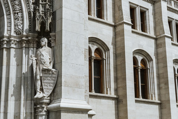 Obraz premium close up on Hungarian Parliament