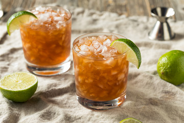 Homemade Rum Corn and Oil Cocktail