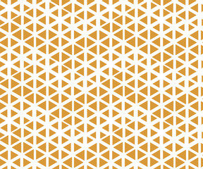 Abstract geometric pattern. A seamless vector background. White and gold ornament. Graphic modern pattern. Simple lattice graphic design