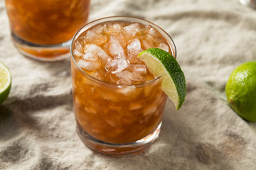 Homemade Rum Corn and Oil Cocktail