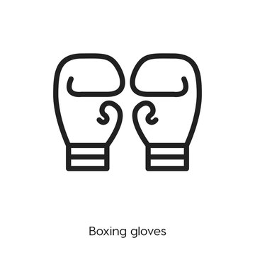 boxing gloves icon vector