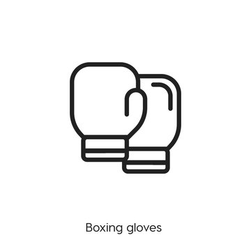 boxing gloves icon vector