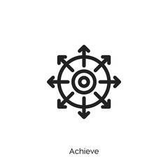 achieve icon vector