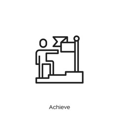 achieve icon vector