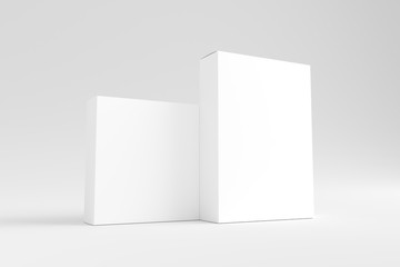 White Blank Product Box Mockup