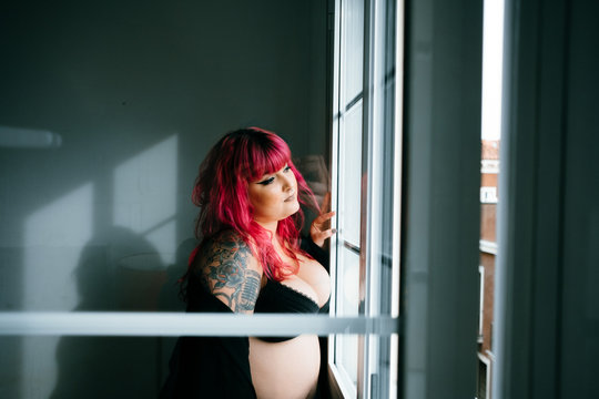 pink haired