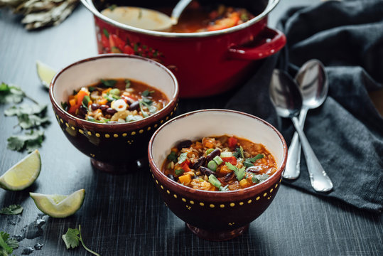 Food: Creole Jambalaya, smoky vegetable rice stew