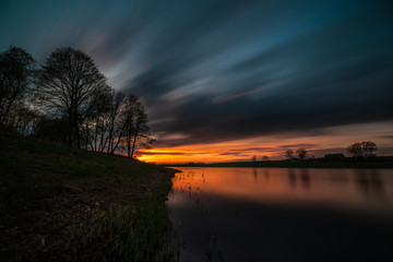 Obraz premium long exposure sunset